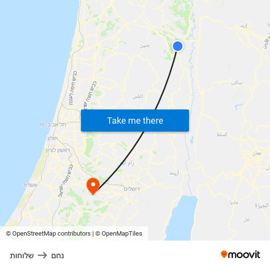 שלוחות to נחם map