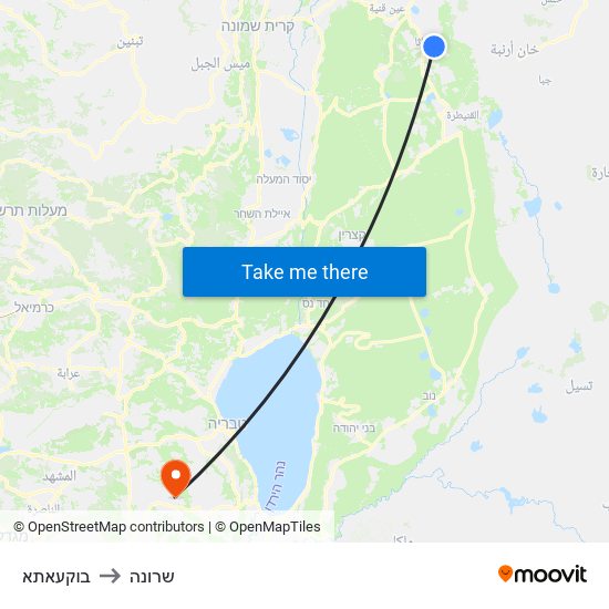 בוקעאתא to שרונה map