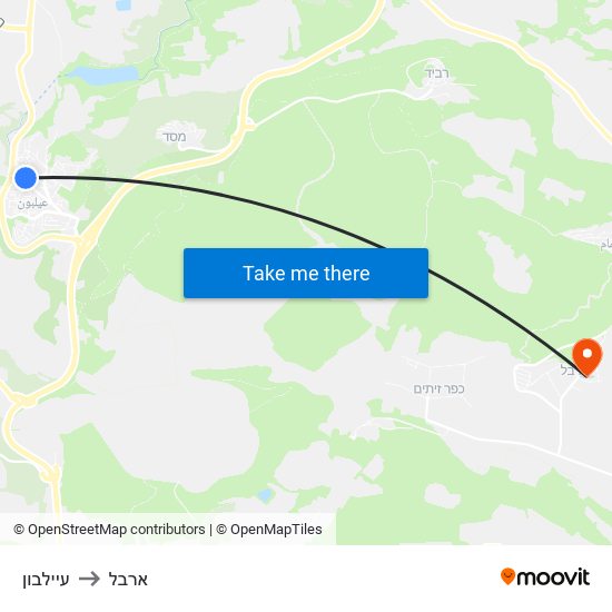 עיילבון to ארבל map