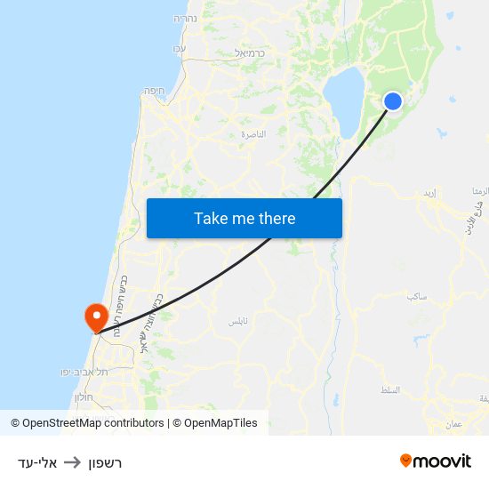 אלי-עד to רשפון map