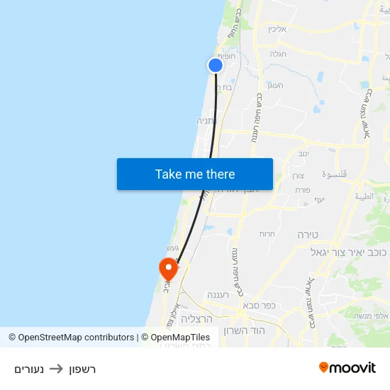 נעורים to רשפון map