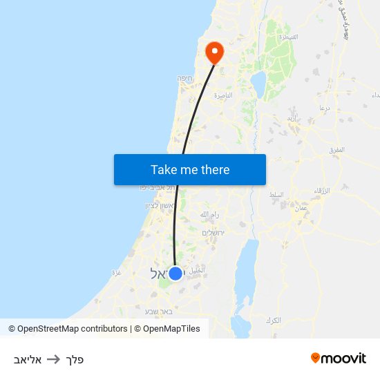 אליאב to פלך map