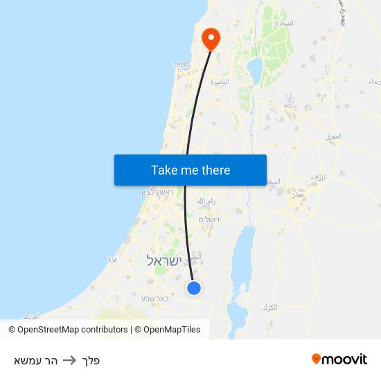 הר עמשא to פלך map