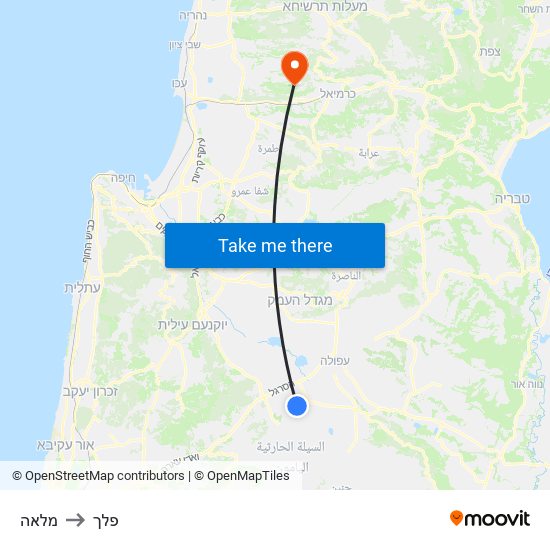 מלאה to פלך map