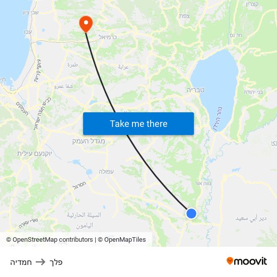 חמדיה to פלך map