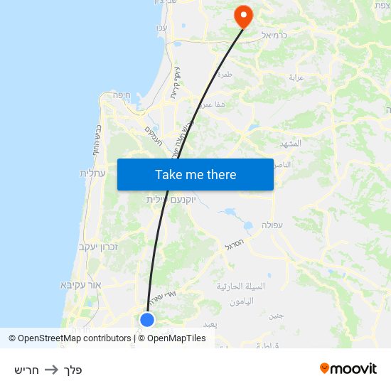 חריש to פלך map