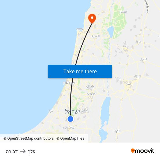 דבירה to פלך map