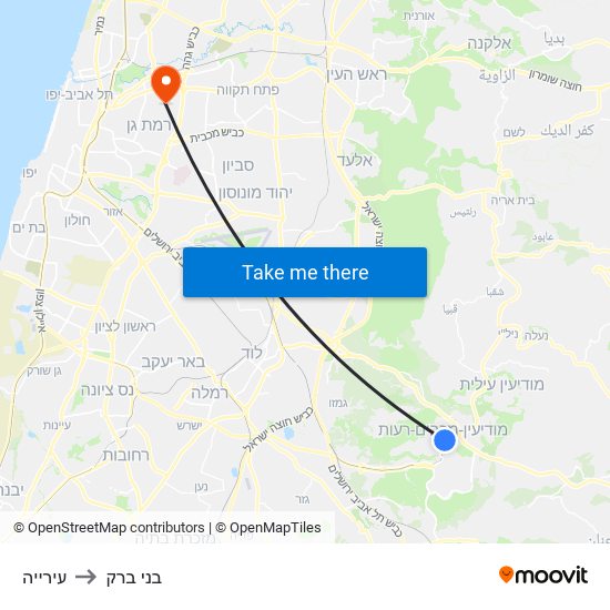 עירייה to בני ברק map