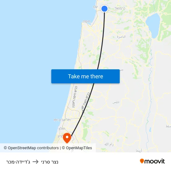 ג'דיידה-מכר to נצר סרני map