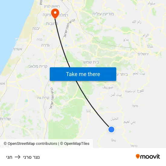 חגי to נצר סרני map