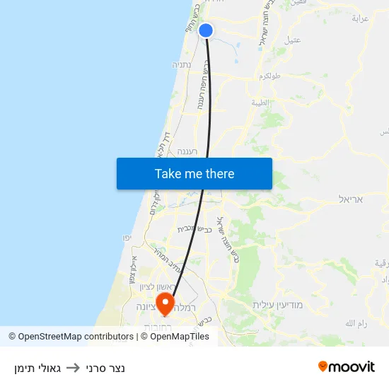 גאולי תימן to נצר סרני map