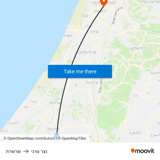 שרשרת to נצר סרני map