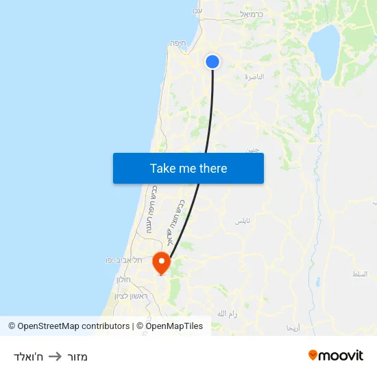 ח'ואלד to מזור map