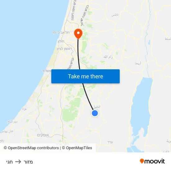 חגי to מזור map
