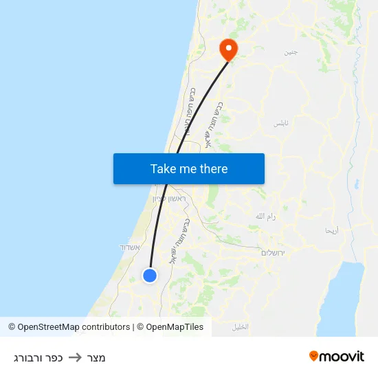 כפר ורבורג to מצר map