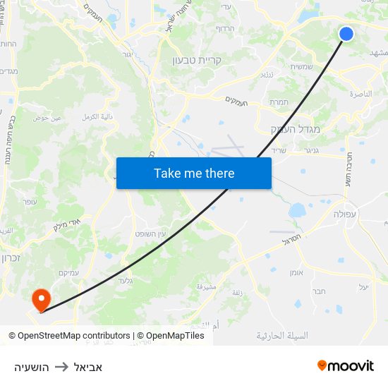 הושעיה to אביאל map