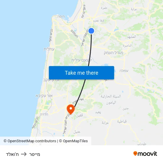 ח'ואלד to מייסר map