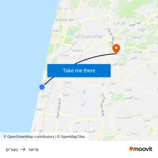 נעורים to מייסר map