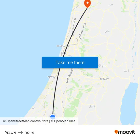 אשבול to מייסר map