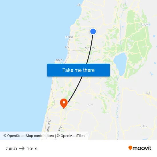 נטועה to מייסר map