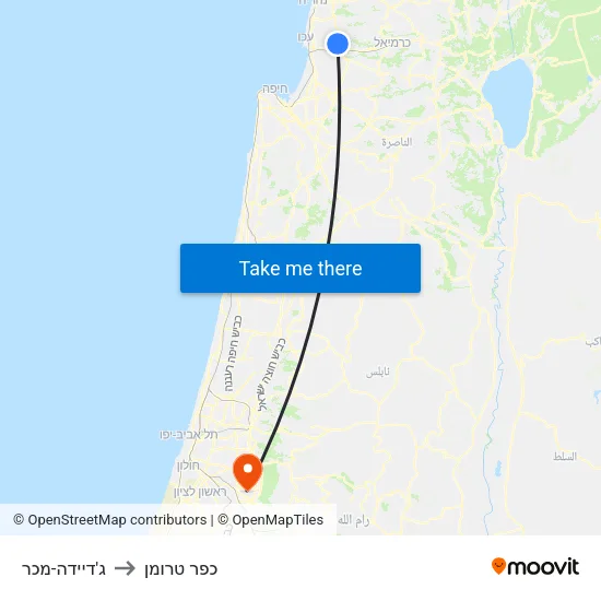 ג'דיידה-מכר to כפר טרומן map