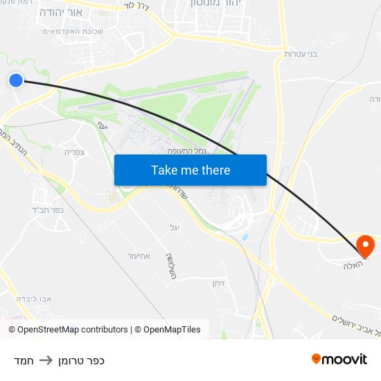 חמד to כפר טרומן map