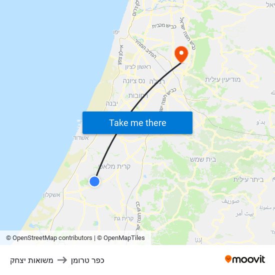 משואות יצחק to כפר טרומן map