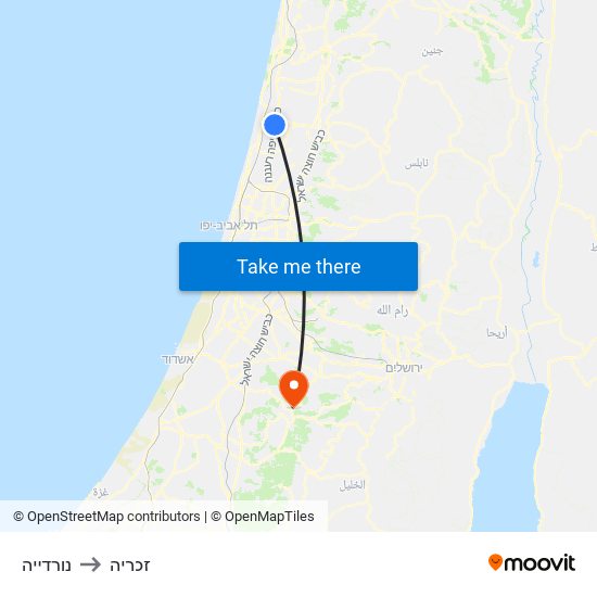 נורדייה to זכריה map