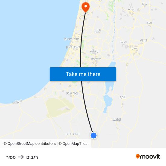 ספיר to רגבים map