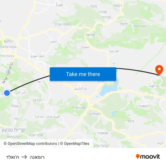 ח'ואלד to רומאנה map