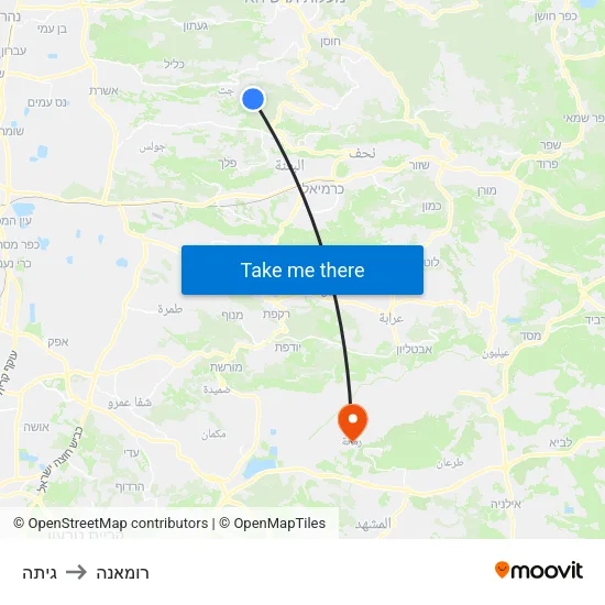 גיתה to רומאנה map