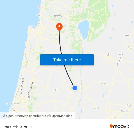 רועי to רומאנה map
