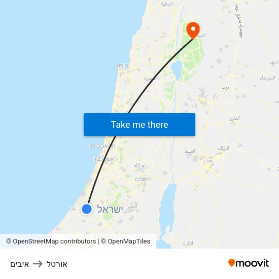 איבים to אורטל map