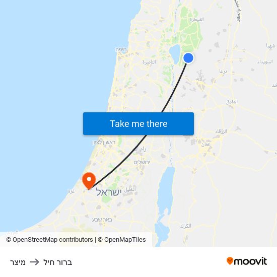 מיצר to ברור חיל map