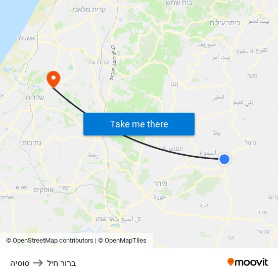 סוסיה to ברור חיל map