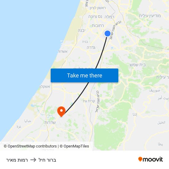 רמות מאיר to ברור חיל map