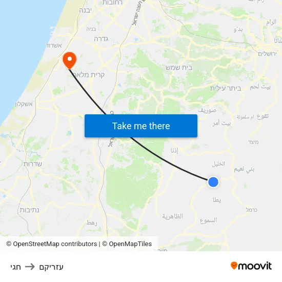 חגי to עזריקם map