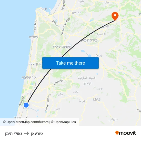 גאולי תימן to טורעאן map