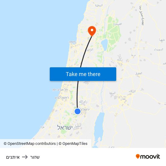 איתנים to שזור map