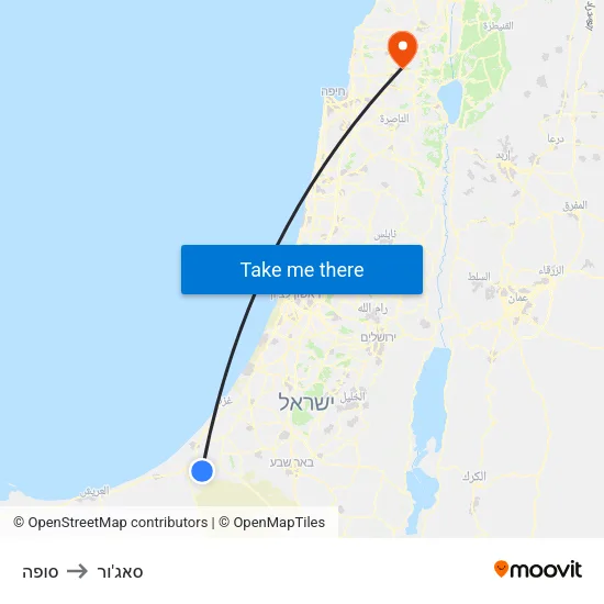 סופה to סאג'ור map