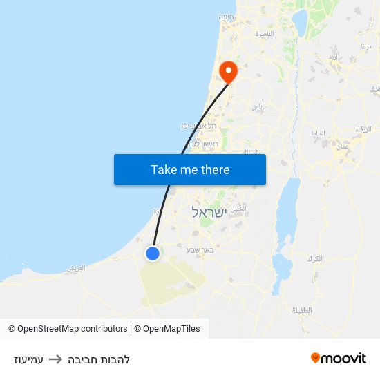 עמיעוז to להבות חביבה map