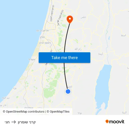 חגי to קרני שומרון map