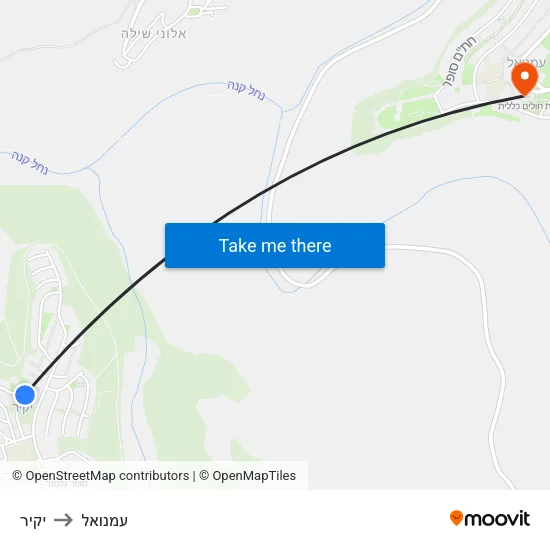 יקיר to עמנואל map