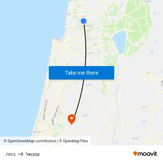 גיתה to עמנואל map