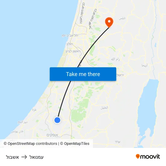 אשבול to עמנואל map
