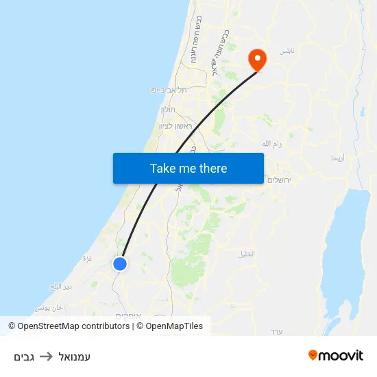 גבים to עמנואל map
