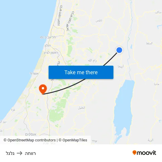 גלגל to רווחה map