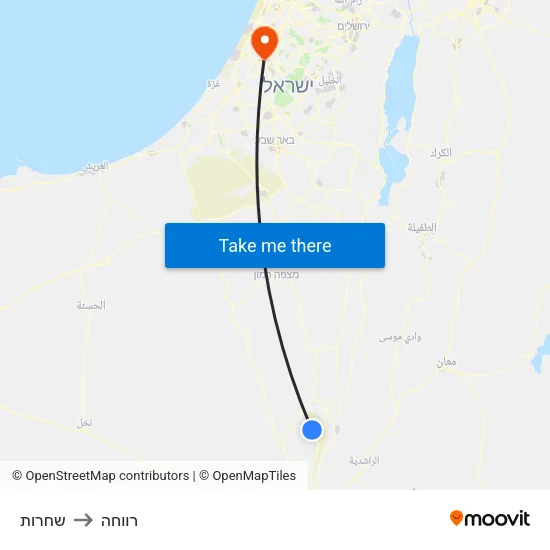 שחרות to רווחה map