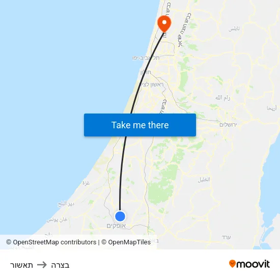 תאשור to בצרה map