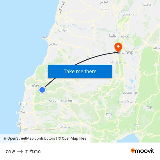 יערה to מרגליות map